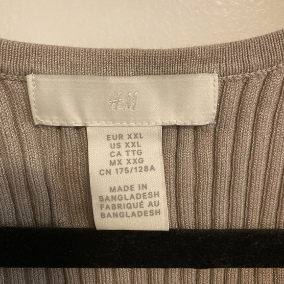 XXL Gray Crop Top Tank H&M - Picture 3 of 3